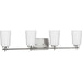 Progress Canada - Four Light Bath - Adley - Brushed Nickel- Union Lighting Luminaires Decor