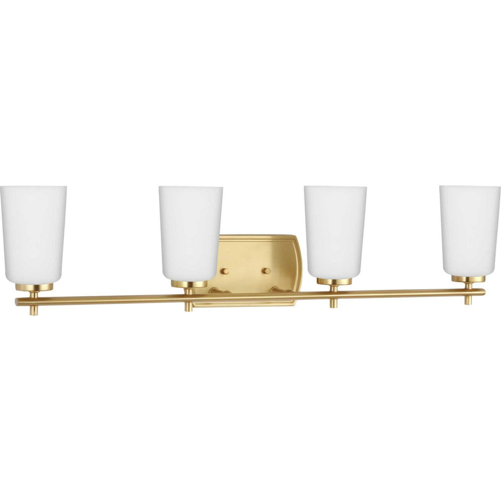 Progress Canada - Four Light Bath - Adley - Satin Brass- Union Lighting Luminaires Decor