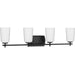 Progress Canada - Four Light Bath - Adley - Matte Black- Union Lighting Luminaires Decor