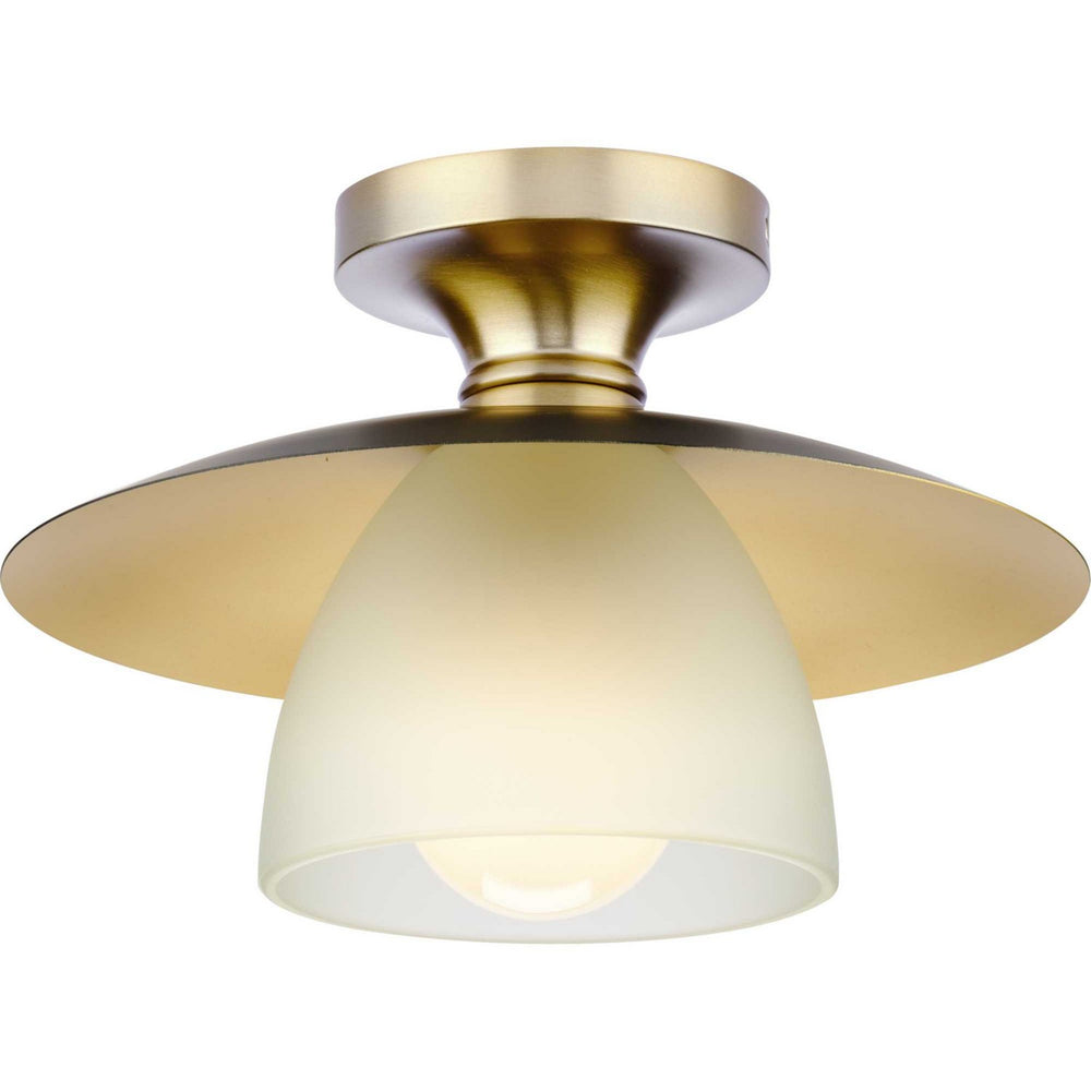 Progress Canada - One Light Semi Flush Mount - Trimble - Brushed Bronze- Union Lighting Luminaires Decor