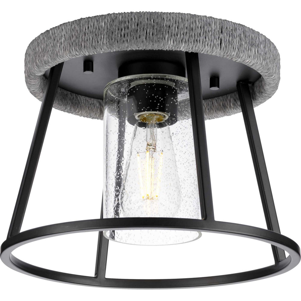 Progress Canada - One Light Flush Mount - Laramie - Matte Black- Union Lighting Luminaires Decor