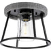 Progress Canada - One Light Flush Mount - Laramie - Matte Black- Union Lighting Luminaires Decor