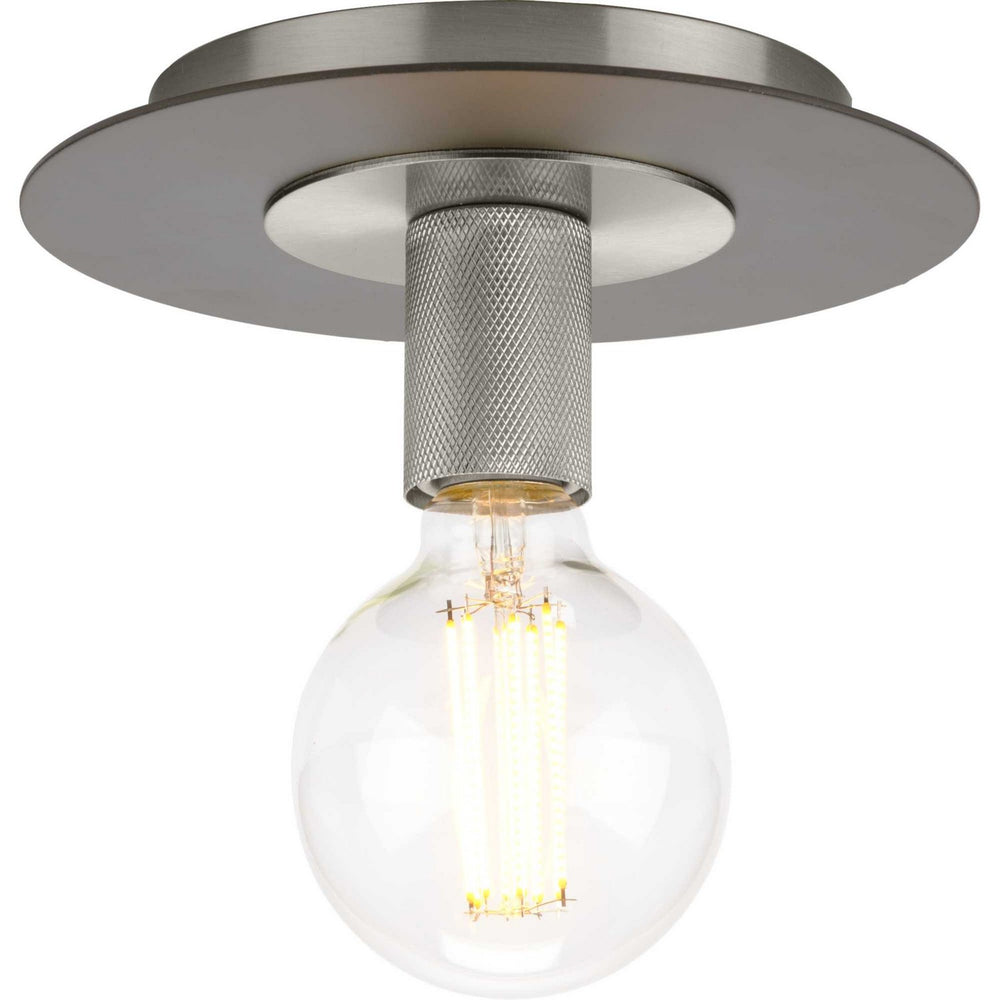 Progress Canada - One Light Flush Mount - Trimble - Brushed Nickel- Union Lighting Luminaires Decor