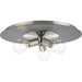 Progress Canada - Three Light Flush Mount - Trimble - Brushed Nickel- Union Lighting Luminaires Decor
