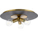 Progress Canada - Three Light Flush Mount - Trimble - Brushed Bronze- Union Lighting Luminaires Decor