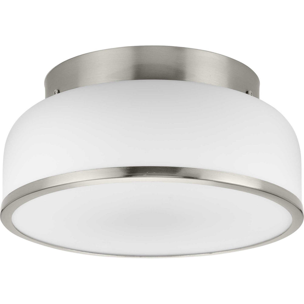 Progress Canada - Two Light Flush Mount - Parkhurst - Brushed Nickel- Union Lighting Luminaires Decor
