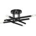 Progress Canada - Four Light Semi Flush Mount - Arya - Matte Black- Union Lighting Luminaires Decor