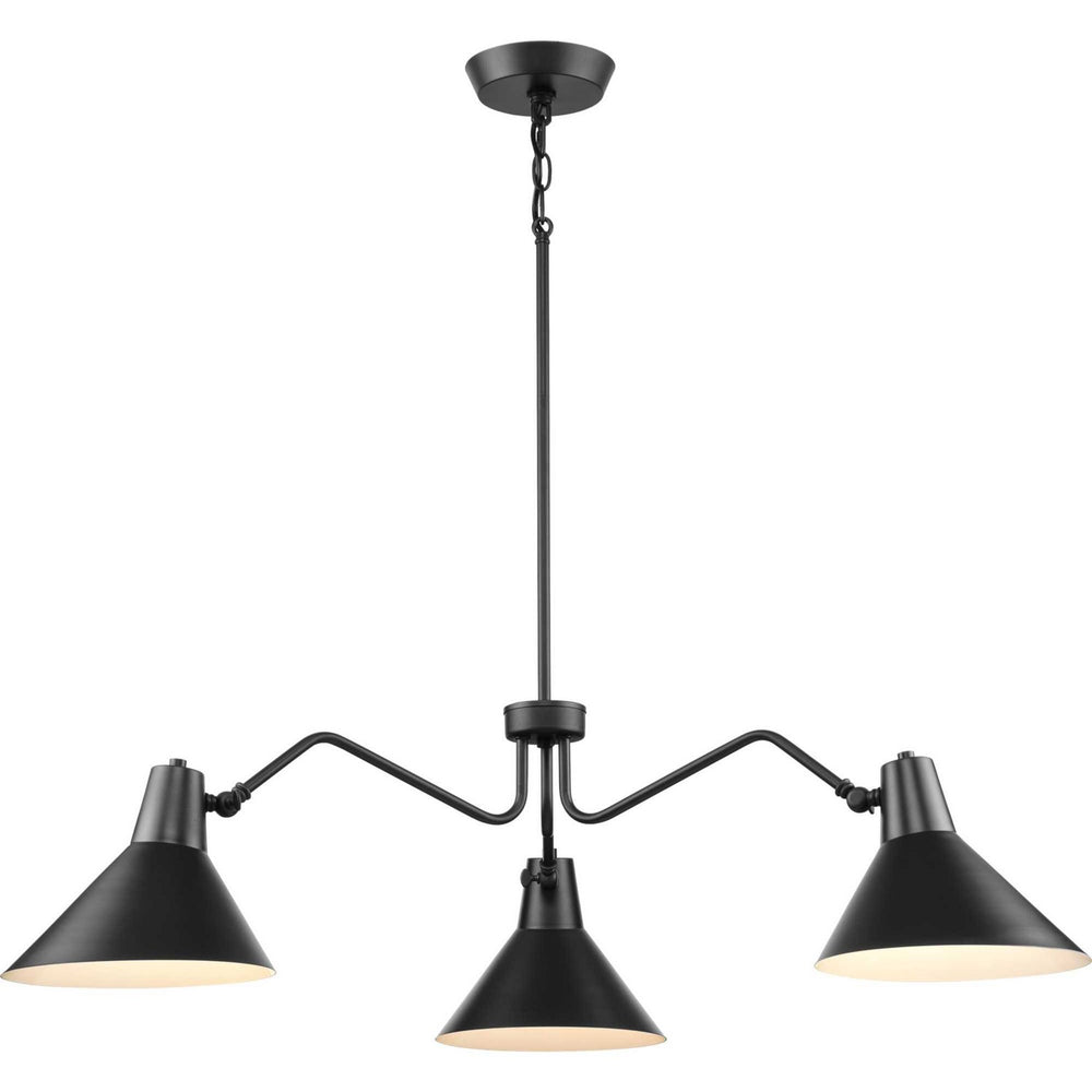 Progress Canada - Three Light Chandelier - Trimble - Matte Black- Union Lighting Luminaires Decor