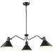 Progress Canada - Three Light Chandelier - Trimble - Matte Black- Union Lighting Luminaires Decor