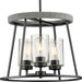 Progress Canada - Three Light Chandelier - Laramie - Matte Black- Union Lighting Luminaires Decor