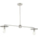 Progress Canada - Two Light Linear Chandelier - Trimble - Brushed Nickel- Union Lighting Luminaires Decor