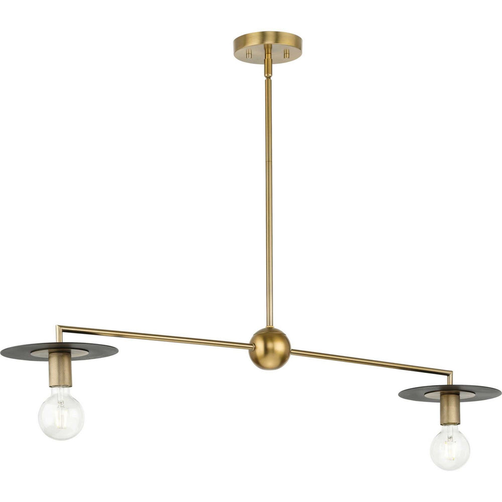 Progress Canada - Two Light Linear Chandelier - Trimble - Brushed Bronze- Union Lighting Luminaires Decor