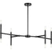 Progress Canada - Eight Light Linear Chandelier - Arya - Matte Black- Union Lighting Luminaires Decor