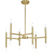 Progress Canada - 12 Light Chandelier - Arya - Brushed Gold- Union Lighting Luminaires Decor