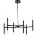 Progress Canada - 12 Light Chandelier - Arya - Matte Black- Union Lighting Luminaires Decor