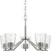Progress Canada - Five Light Chandelier - Vertex - Brushed Nickel- Union Lighting Luminaires Decor