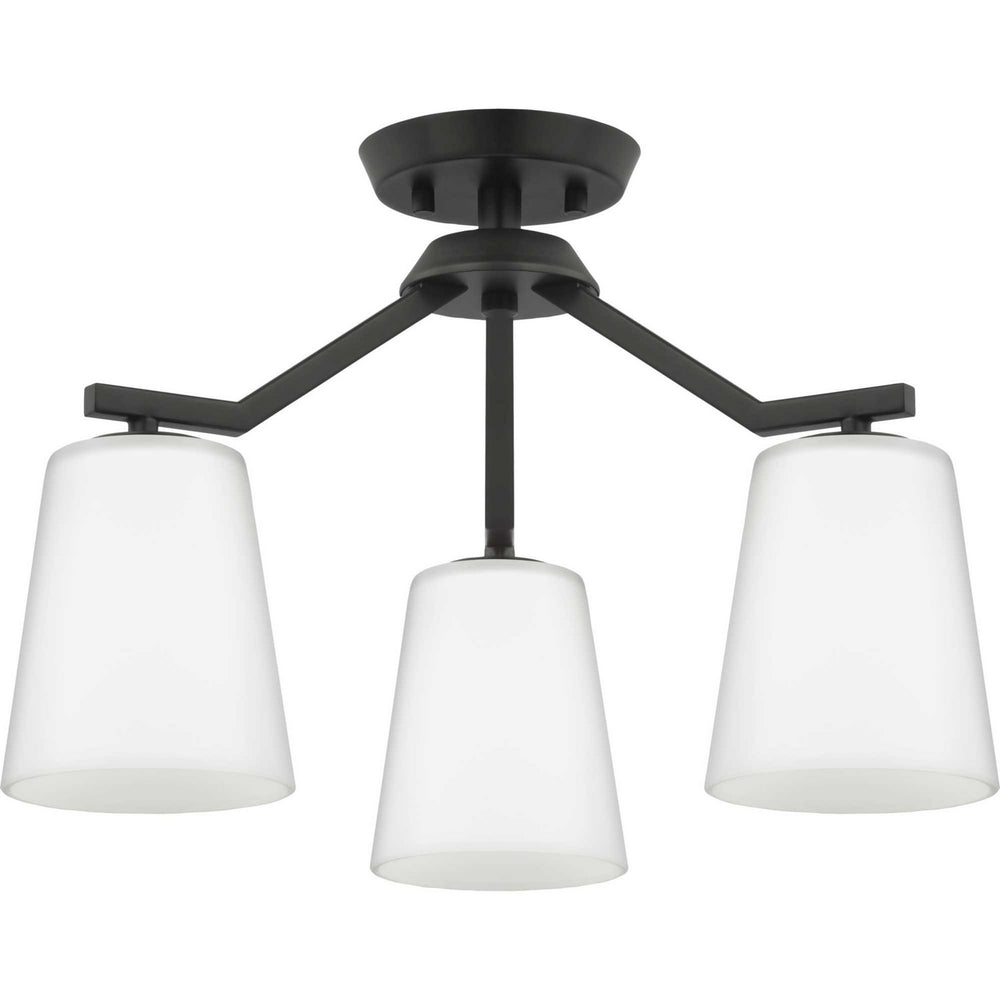 Progress Canada - Three Light Chandelier Conv - Vertex - Matte Black- Union Lighting Luminaires Decor
