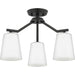 Progress Canada - Three Light Chandelier Conv - Vertex - Matte Black- Union Lighting Luminaires Decor