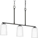 Progress Canada - Three Light Linear Chandelier - Adley - Matte Black- Union Lighting Luminaires Decor