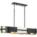 Progress Canada - Four Light Linear Chandelier - Lowery - Matte Black- Union Lighting Luminaires Decor