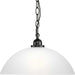 Progress Canada - One Light Pendant - Classic Dome Pendant - Matte Black- Union Lighting Luminaires Decor