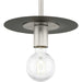Progress Canada - One Light Mini Pendant - Trimble - Brushed Nickel- Union Lighting Luminaires Decor