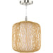 Progress Canada - One Light Mini Pendant - Cordova - Natural Rattan- Union Lighting Luminaires Decor