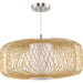 Progress Canada - One Light Pendant - Cordova - Natural Rattan- Union Lighting Luminaires Decor