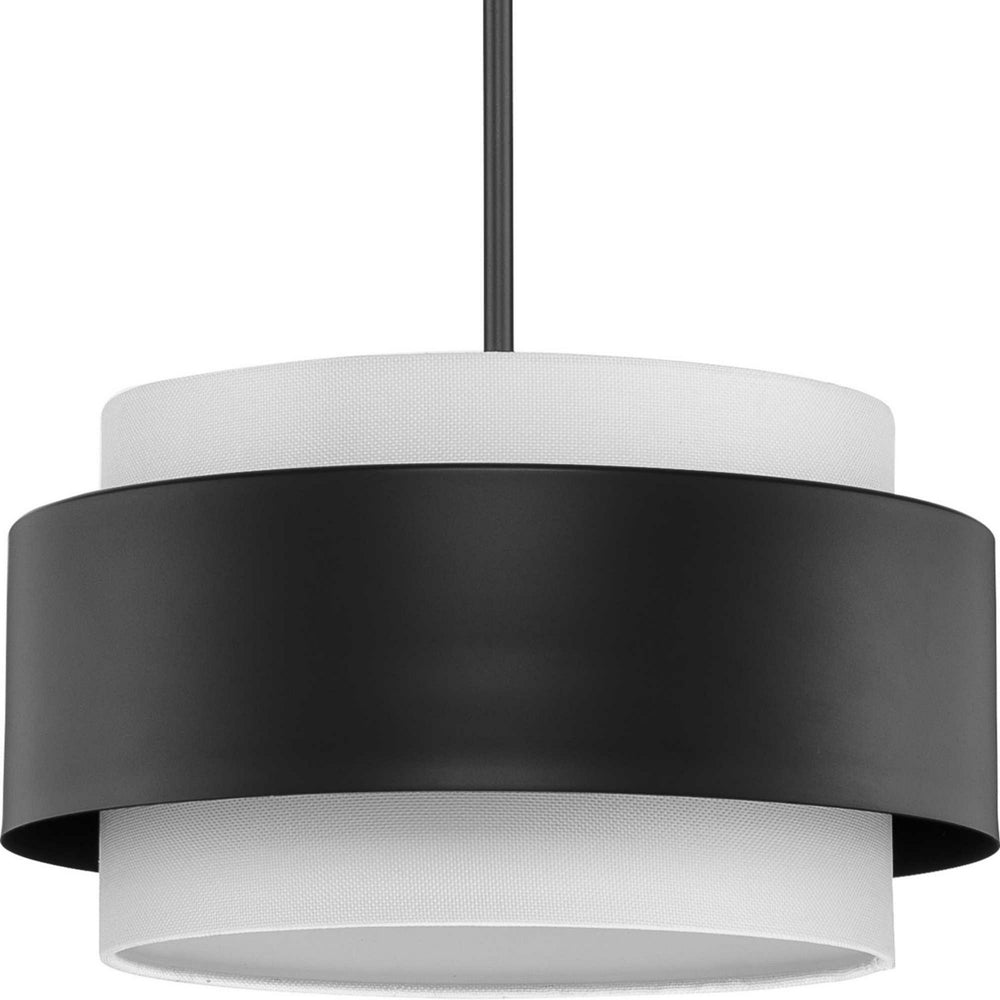 Progress Canada - Three Light Pendant - Silva - Matte Black- Union Lighting Luminaires Decor