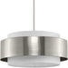 Progress Canada - Three Light Pendant - Silva - Brushed Nickel- Union Lighting Luminaires Decor
