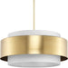 Progress Canada - Three Light Pendant - Silva - Brushed Bronze- Union Lighting Luminaires Decor