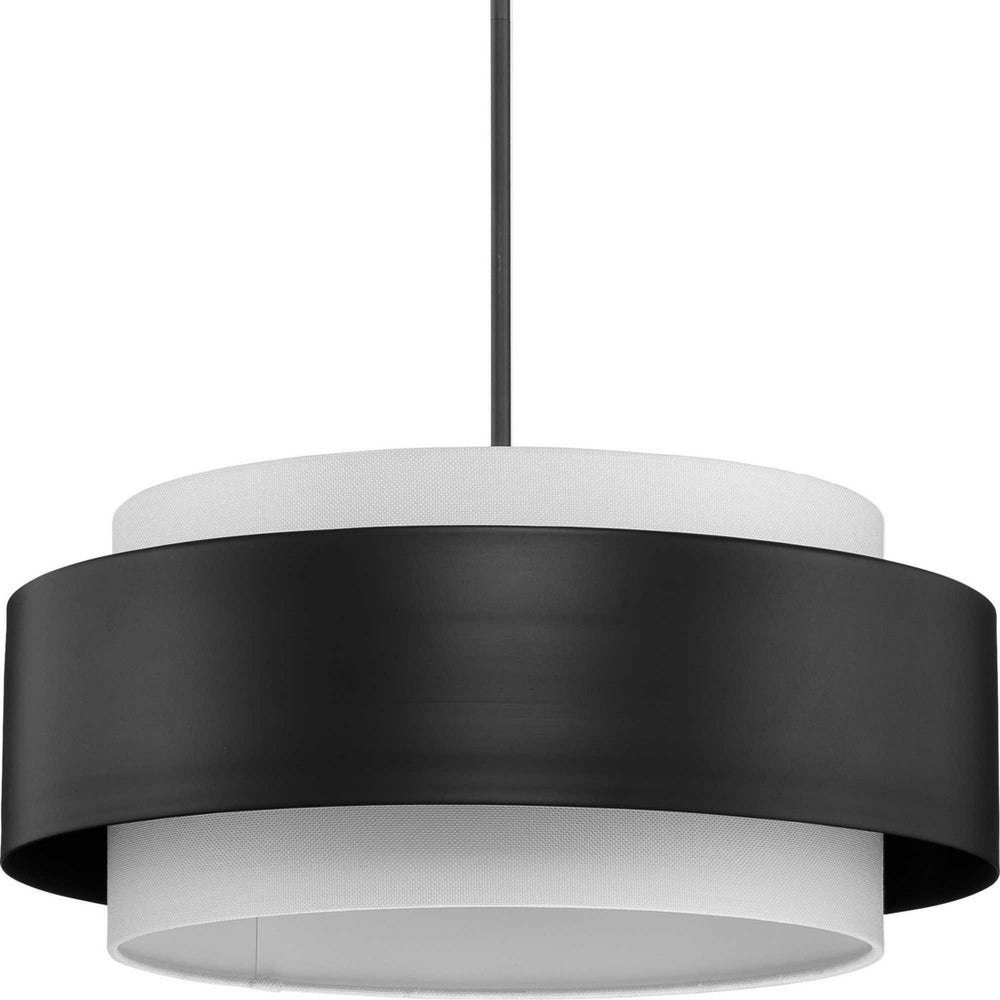Progress Canada - Three Light Pendant - Silva - Matte Black- Union Lighting Luminaires Decor