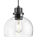 Progress Canada - One Light Mini Pendant - Garris - Matte Black- Union Lighting Luminaires Decor