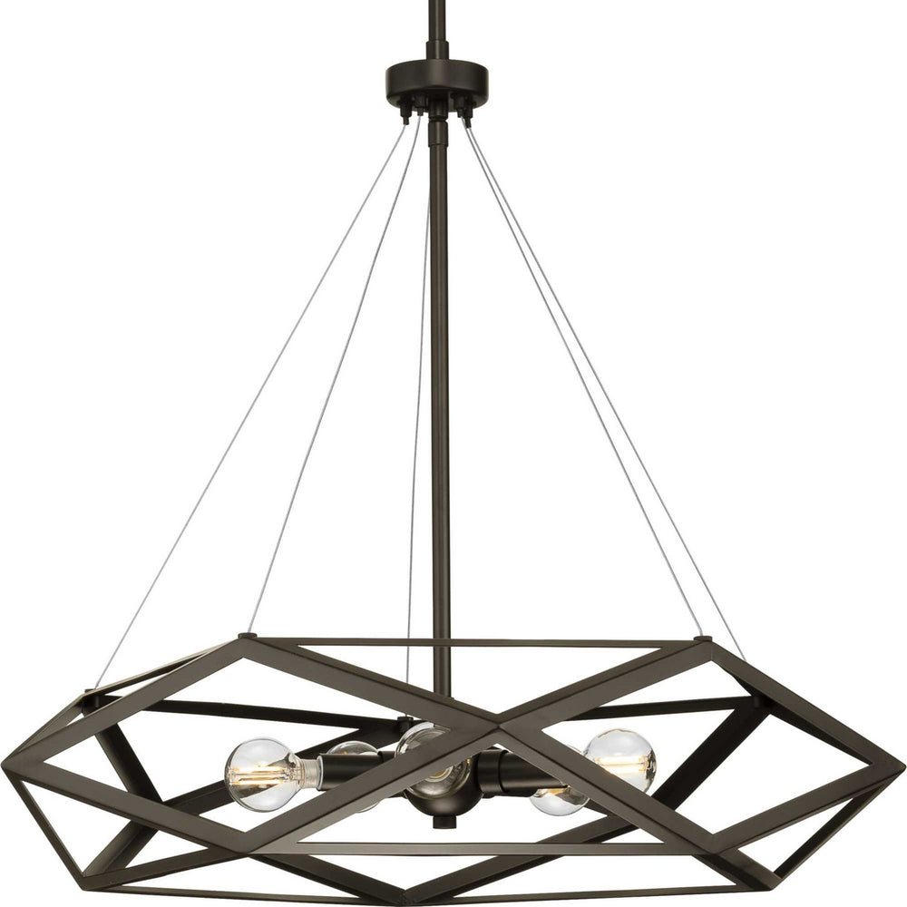 Progress Canada - Five Light Pendant - Saucedo - Architectural Bronze- Union Lighting Luminaires Decor