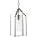 Progress Canada - One Light Foyer Pendant - Vertex - Brushed Nickel- Union Lighting Luminaires Decor