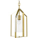 Progress Canada - One Light Foyer Pendant - Vertex - Brushed Gold- Union Lighting Luminaires Decor
