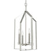 Progress Canada - Four Light Foyer Pendant - Vertex - Brushed Nickel- Union Lighting Luminaires Decor