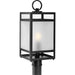 Progress Canada - One Light Outdoor Post Lantern - Parrish - Matte Black- Union Lighting Luminaires Decor