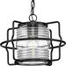 Progress Canada - One Light Outdoor Hanging Lantern - Keegan - Matte Black- Union Lighting Luminaires Decor