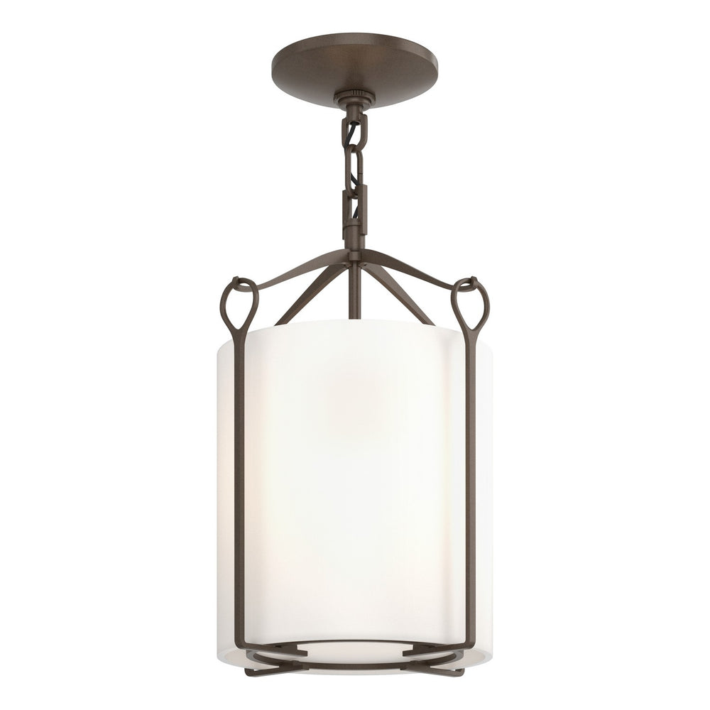 Hubbardton Forge - One Light Semi-Flush Mount - Bow - Bronze- Union Lighting Luminaires Decor
