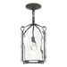 Hubbardton Forge - One Light Semi-Flush Mount - Bow - Dark Smoke- Union Lighting Luminaires Decor