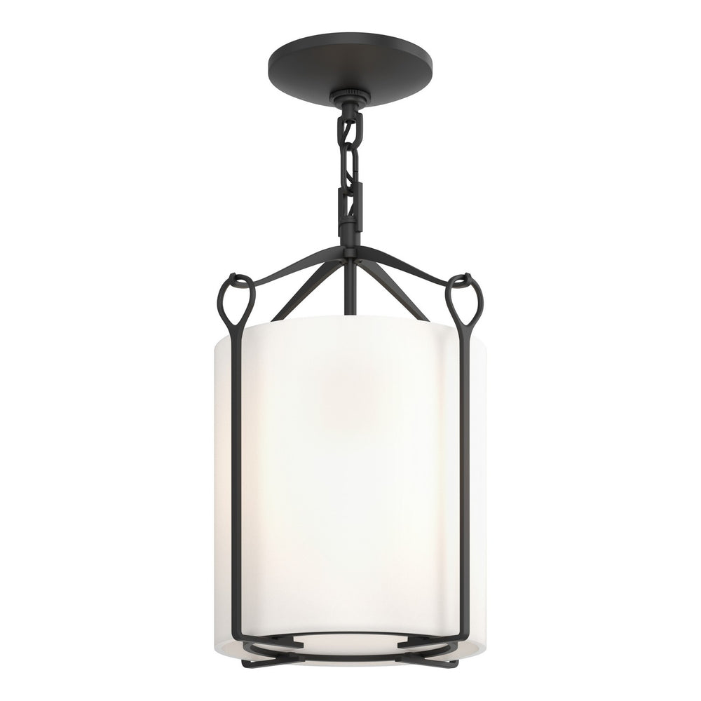 Hubbardton Forge - One Light Semi-Flush Mount - Bow - Black- Union Lighting Luminaires Decor