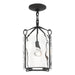 Hubbardton Forge - One Light Semi-Flush Mount - Bow - Black- Union Lighting Luminaires Decor