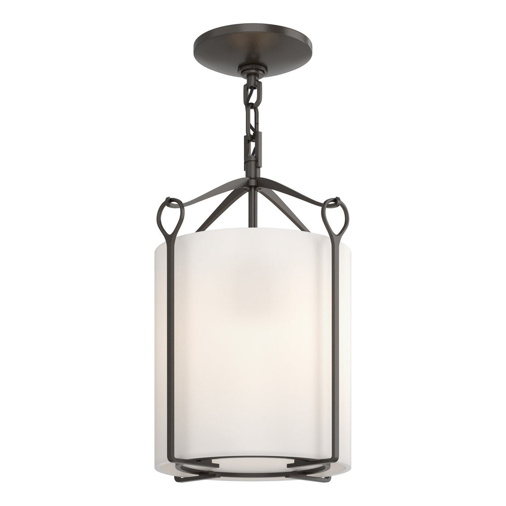 Hubbardton Forge - One Light Semi-Flush Mount - Bow - Oil Rubbed Bronze- Union Lighting Luminaires Decor