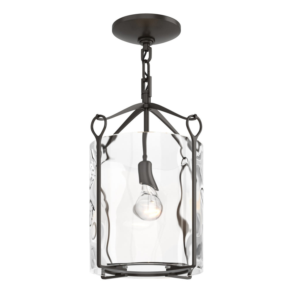 Hubbardton Forge - One Light Semi-Flush Mount - Bow - Oil Rubbed Bronze- Union Lighting Luminaires Decor