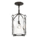 Hubbardton Forge - One Light Semi-Flush Mount - Bow - Oil Rubbed Bronze- Union Lighting Luminaires Decor