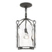 Hubbardton Forge - One Light Semi-Flush Mount - Bow - Natural Iron- Union Lighting Luminaires Decor