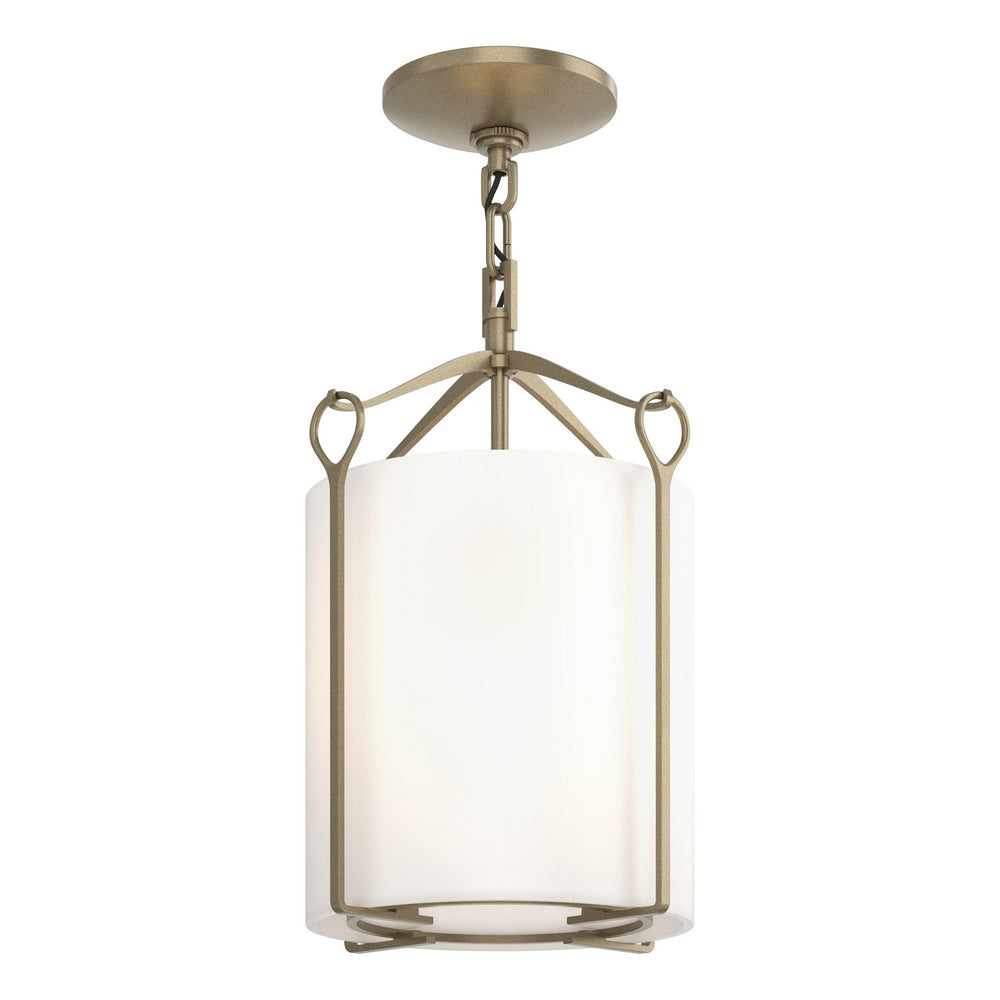 Hubbardton Forge - One Light Semi-Flush Mount - Bow - Soft Gold- Union Lighting Luminaires Decor