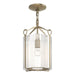 Hubbardton Forge - One Light Semi-Flush Mount - Bow - Soft Gold- Union Lighting Luminaires Decor