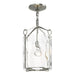 Hubbardton Forge - One Light Semi-Flush Mount - Bow - Sterling- Union Lighting Luminaires Decor
